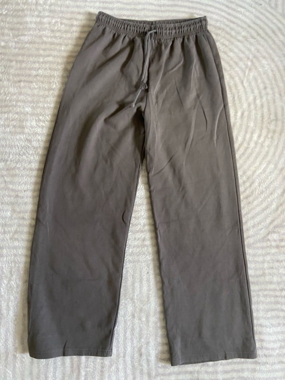 Zara Womens Olive Gray Drawstring Joggers